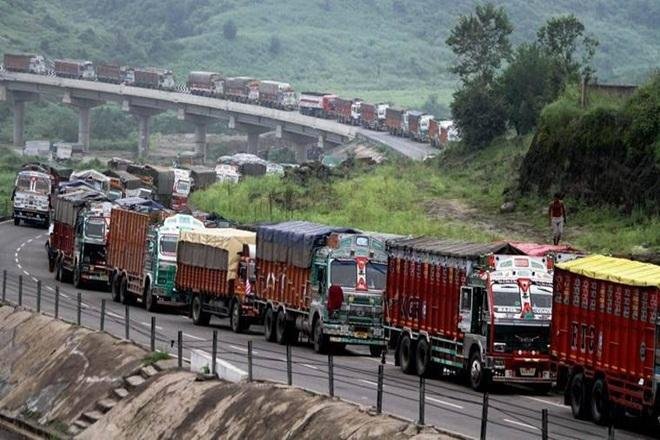 Highway Traffic Management fruit trucks