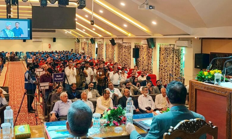 IUST Climate Conference with Manoj Sinha addressing climate resilience in Jammu Kashmir