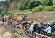 Jammu rain landslide damaged houses
