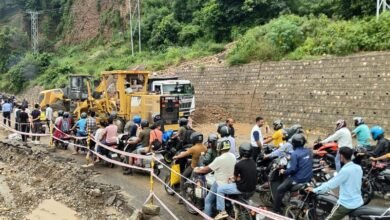Jammu rain landslide damaged houses