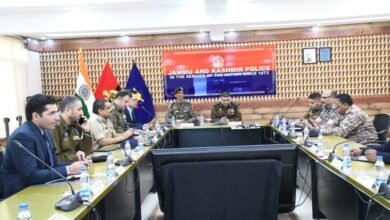 Kashmir Security Review meeting chaired by IGP VK Birdi in Srinagar