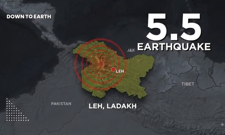 Leh Earthquake 5.5 Magnitude in Ladakh