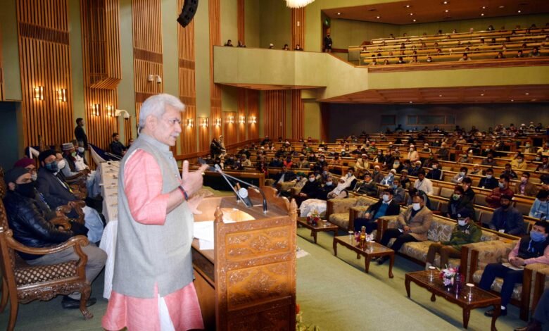 LG Climate Message by Manoj Sinha at IUST conference on climate resilience