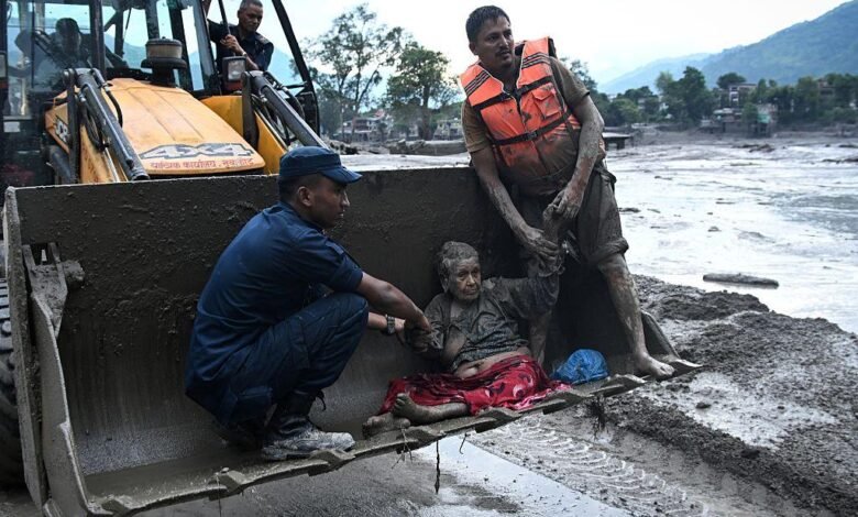 Nepal Flood Death Toll rescue operation