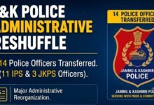 Police Officers Transfer Jammu Kashmir reshuffle