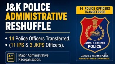 Police Officers Transfer Jammu Kashmir reshuffle