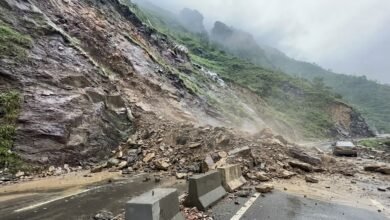 SSG Road reopened after landslides cleared