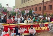 Statehood Protest Parliament by opposition MPs for Jammu and Kashmir