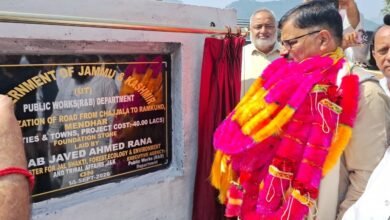 Mendhar Road Development foundation stone ceremony
