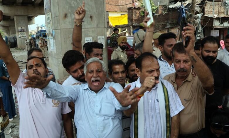Nai Basti Shopkeepers Protest in Jammu