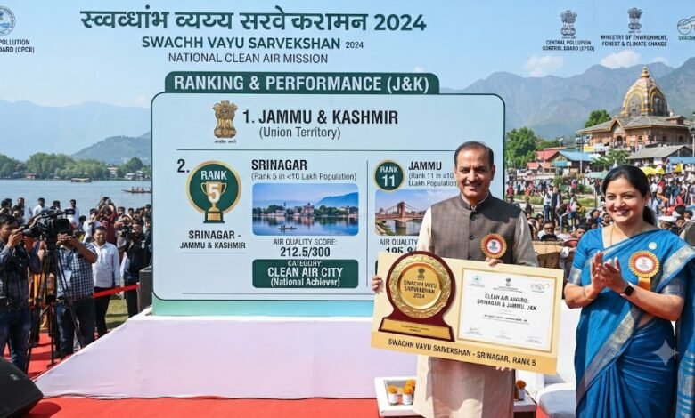 Swachh Vayu Sarvekshan Ranking Jammu Srinagar
